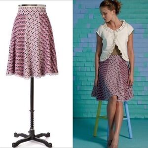 Anthropologie Moth Dancing Dots Sweater Skirt